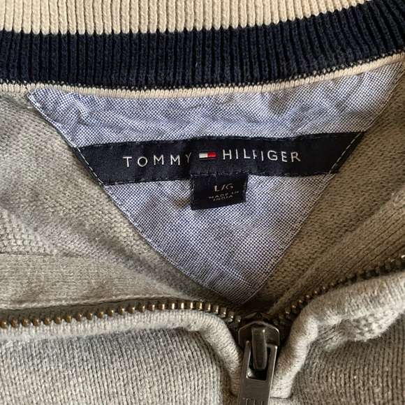 Tommy Hilfiger Collared Quarterzip - Size L - Picture 3 of 3